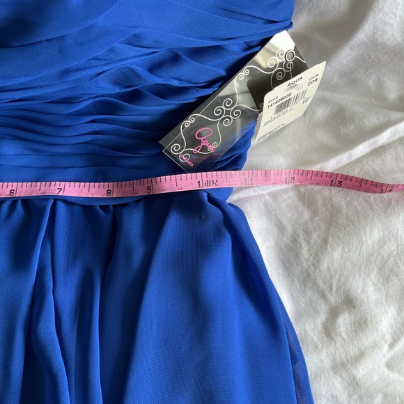 NWT 🌸Aqua Cocktail Dress in a gorgeous blue, Size 10 - Picture 10 of 10